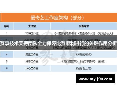 赛事技术支持团队全力保障比赛顺利进行的关键作用分析